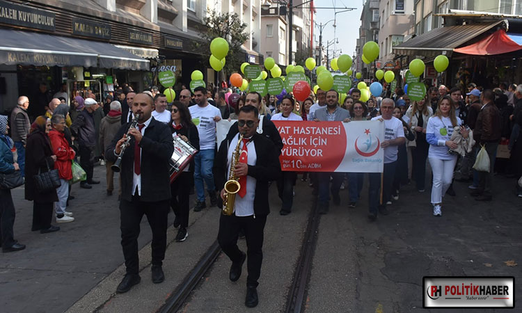 Sağlık çalışanlarından anlamlı yürüyüş! Sağlık çalışanlarından anlamlı yürüyüş!