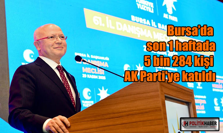 Bursa’da 5 bin 284 kişi AK Parti’ye katıldı! Bursa’da 5 bin 284 kişi AK Parti’ye katıldı!